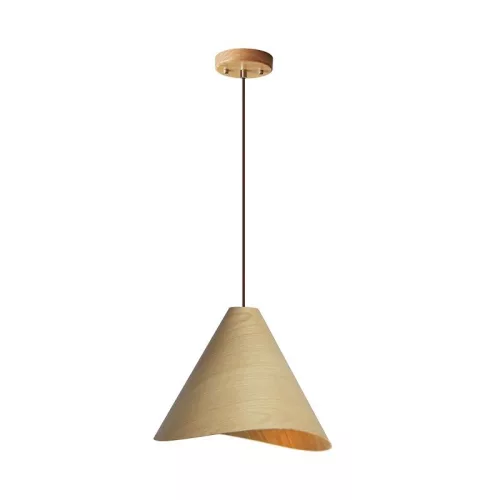 Tömör tölgyfa függőlámpa E27 foglalattal, Ø450x350 mm, max 60W - WRE012