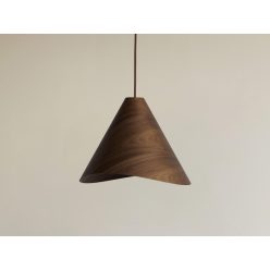   Tömör tölgyfa függőlámpa E27 foglalattal, Ø330x250 mm, max 60W - WRE021