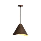 Tömör tölgyfa függőlámpa E27 foglalattal, Ø330x250 mm, max 60W - WRE021