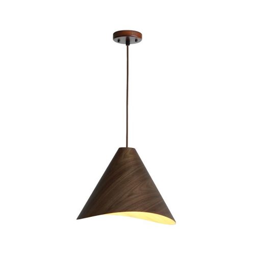Tömör tölgyfa függőlámpa E27 foglalattal, Ø330x250 mm, max 60W - WRE021