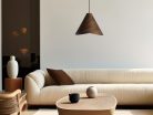 Tömör tölgyfa függőlámpa E27 foglalattal, Ø330x250 mm, max 60W - WRE021