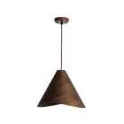 Tömör tölgyfa függőlámpa E27 foglalattal, Ø330x250 mm, max 60W - WRE021