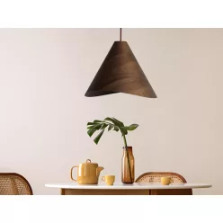   Tömör tölgyfa függőlámpa E27 foglalattal, Ø450x350 mm, max 60W - WRE022