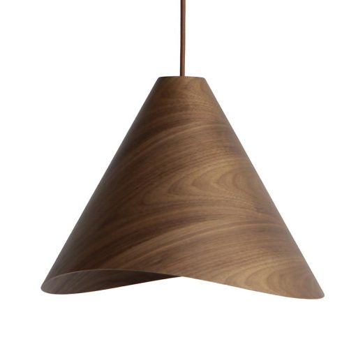 Tömör tölgyfa függőlámpa E27 foglalattal, Ø450x350 mm, max 60W - WRE022