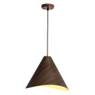 Tömör tölgyfa függőlámpa E27 foglalattal, Ø450x350 mm, max 60W - WRE022