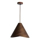 Tömör tölgyfa függőlámpa E27 foglalattal, Ø450x350 mm, max 60W - WRE022