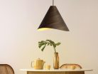 Tömör tölgyfa függőlámpa E27 foglalattal, Ø450x350 mm, max 60W - WRE022
