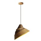 Tömör tölgyfa függőlámpa E27 foglalattal, Ø330x220 mm, max 60W - WRE031
