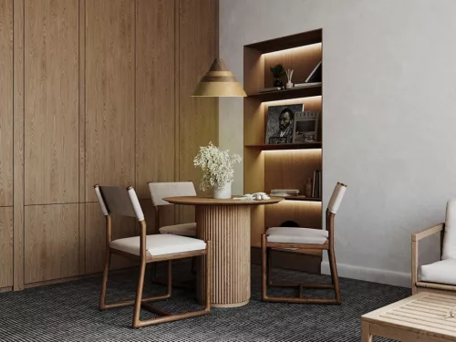 Tömör tölgyfa függőlámpa E27 foglalattal, Ø330x220 mm, max 60W - WRE031