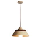 Tömör tölgyfa függőlámpa E27 foglalattal, Ø330x180 mm, max 60W - WRE041