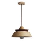 Tömör tölgyfa függőlámpa E27 foglalattal, Ø330x180 mm, max 60W - WRE041