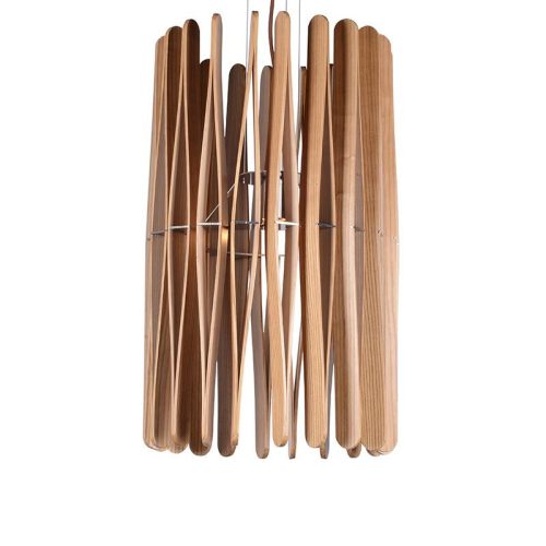 Tömör fa függőlámpa E27 foglalat, max. 60W, Ø380x650 mm - WRE051