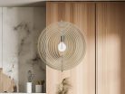 Tömör fa függőlámpa E27 foglalat, max. 60W, Ø435 mm - WRE061