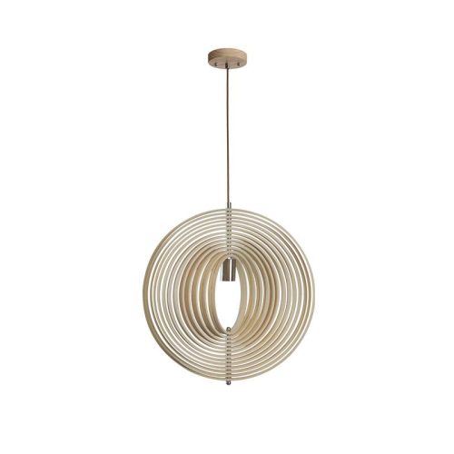 Tömör fa függőlámpa E27 foglalat, max. 60W, Ø435 mm - WRE061