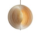 Tömör fa függőlámpa E27 foglalat, max. 60W, Ø435 mm - WRE061