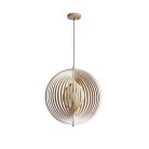 Tömör fa függőlámpa E27 foglalat, max. 60W, Ø435 mm - WRE061