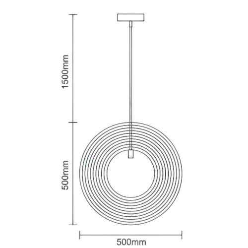 Tömör fa gömb függőlámpa E27 foglalat, max. 60W, Ø500 mm - WRE062
