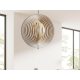 Tömör fa gömb függőlámpa E27 foglalat, max. 60W, Ø590 mm - WRE063
