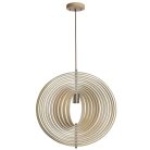 Tömör fa gömb függőlámpa E27 foglalat, max. 60W, Ø590 mm - WRE063