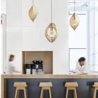 Tömör fa gömb függőlámpa E27 foglalat, max. 60W, Ø590 mm - WRE063