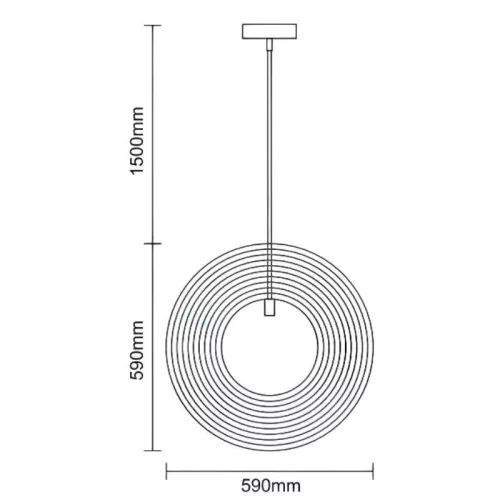 Tömör fa gömb függőlámpa E27 foglalat, max. 60W, Ø590 mm - WRE063