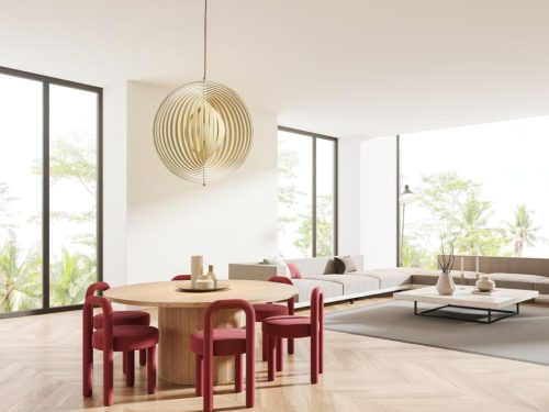 Tömör fa gömb függőlámpa E27 foglalat, max. 60W, Ø590 mm - WRE063