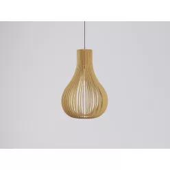   Tömör fa függőlámpa E27 foglalat, max. 60W, 310x450 mm - WRE081