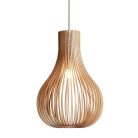 Tömör fa függőlámpa E27 foglalat, max. 60W, 310x450 mm - WRE081