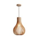 Tömör fa függőlámpa E27 foglalat, max. 60W, 310x450 mm - WRE081