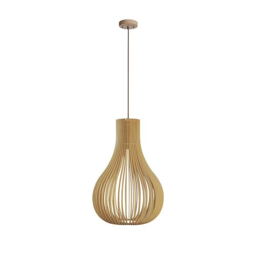 Tömör fa függőlámpa E27 foglalat, max. 60W, 310x450 mm - WRE081