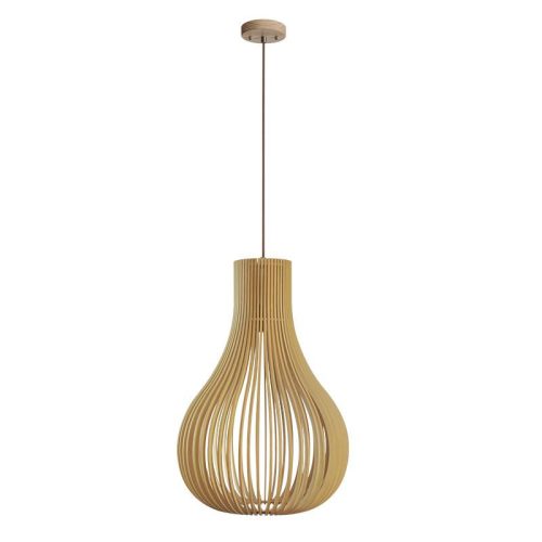 Tömör fa függőlámpa E27 foglalat, max. 60W, 380x550 mm - WRE082