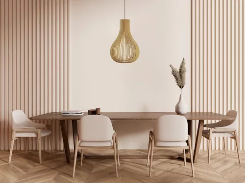 Tömör fa függőlámpa E27 foglalat, max. 60W, 380x550 mm - WRE082