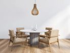 Függesztett lámpa tömör barnásfekete fa E27, 60W, 380x550 mm - WRE092