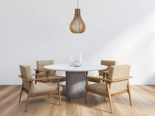 Függesztett lámpa tömör barnásfekete fa E27, 60W, 380x550 mm - WRE092