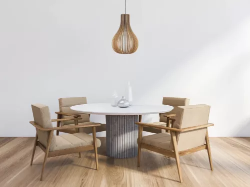 Függesztett lámpa tömör barnásfekete fa E27, 60W, 380x550 mm - WRE092