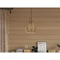   Tömör fa függőlámpa E27 foglalat, max. 60W, 200x320 mm - WRE111
