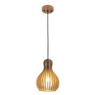 Tömör fa függőlámpa E27 foglalat, max. 60W, 200x320 mm - WRE111