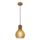 Tömör fa függőlámpa E27 foglalat, max. 60W, 200x320 mm - WRE111