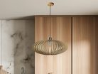 Tömör fa függőlámpa E27 foglalat, max. 60W, Ø450x190 mm - WRE121