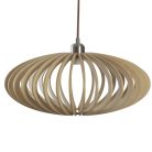 Tömör fa függőlámpa E27 foglalat, max. 60W, Ø450x190 mm - WRE121