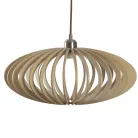 Tömör fa függőlámpa E27 foglalat, max. 60W, Ø450x190 mm - WRE121