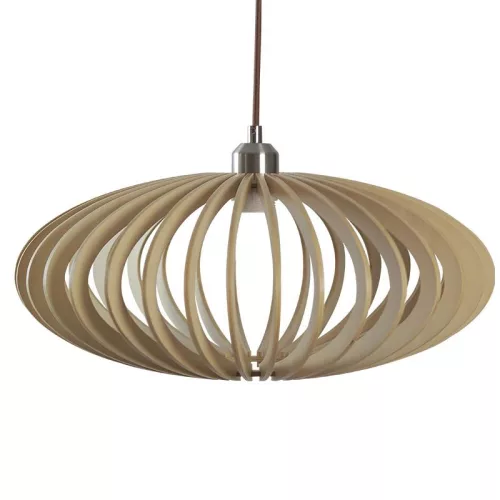 Tömör fa függőlámpa E27 foglalat, max. 60W, Ø450x190 mm - WRE121