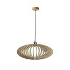 Tömör fa függőlámpa E27 foglalat, max. 60W, Ø450x190 mm - WRE121