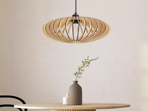 Tömör fa lámpa E27 / 450 - WRE131