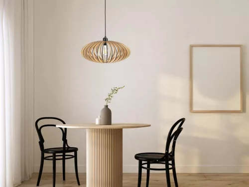 Tömör fa lámpa E27 / 450 - WRE131