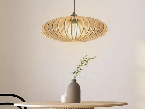 Tömör fa lámpa E27 / 450 - WRE131