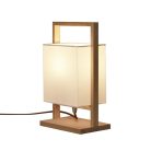Tömörfa asztali lámpa E27 foglalattal max. 60W fehér-kőris 180x120x310 - WRE181