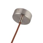 Tömör kőrisfa gömb függőlámpa GU10 foglalattal, Ø110 mm, max 10W - WRG011