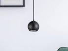 Tömör kőrisfa gömb függőlámpa GU10 foglalattal, Ø110 mm, max 10W - WRG021