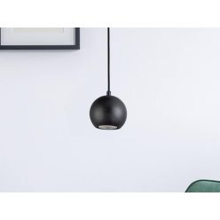   Tömör kőrisfa gömb függőlámpa GU10 foglalattal, Ø110 mm, max 10W - WRG021